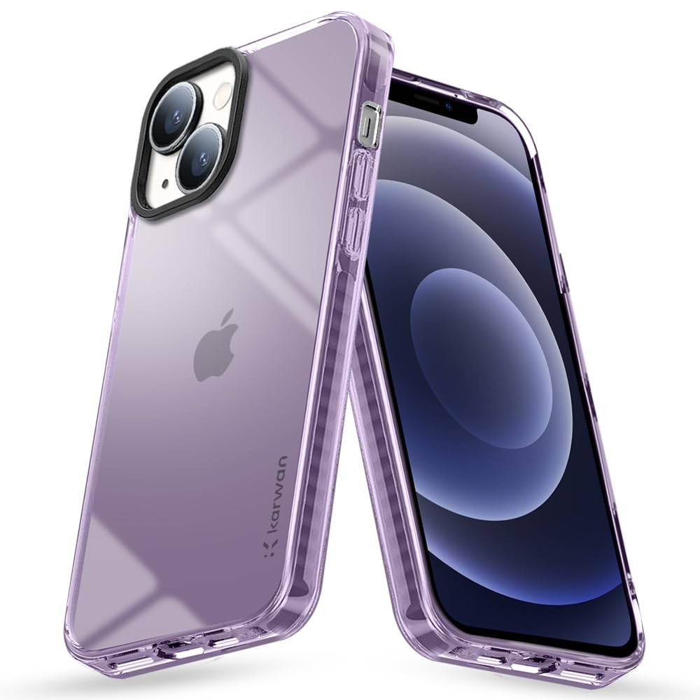 KARWAN® Back Cover|iPhone 14 Back Cover |Polycarbonate Material| Full Camera Protection |Perfectly Fit| Case for iPhone 14 | iPhone 13- Purple