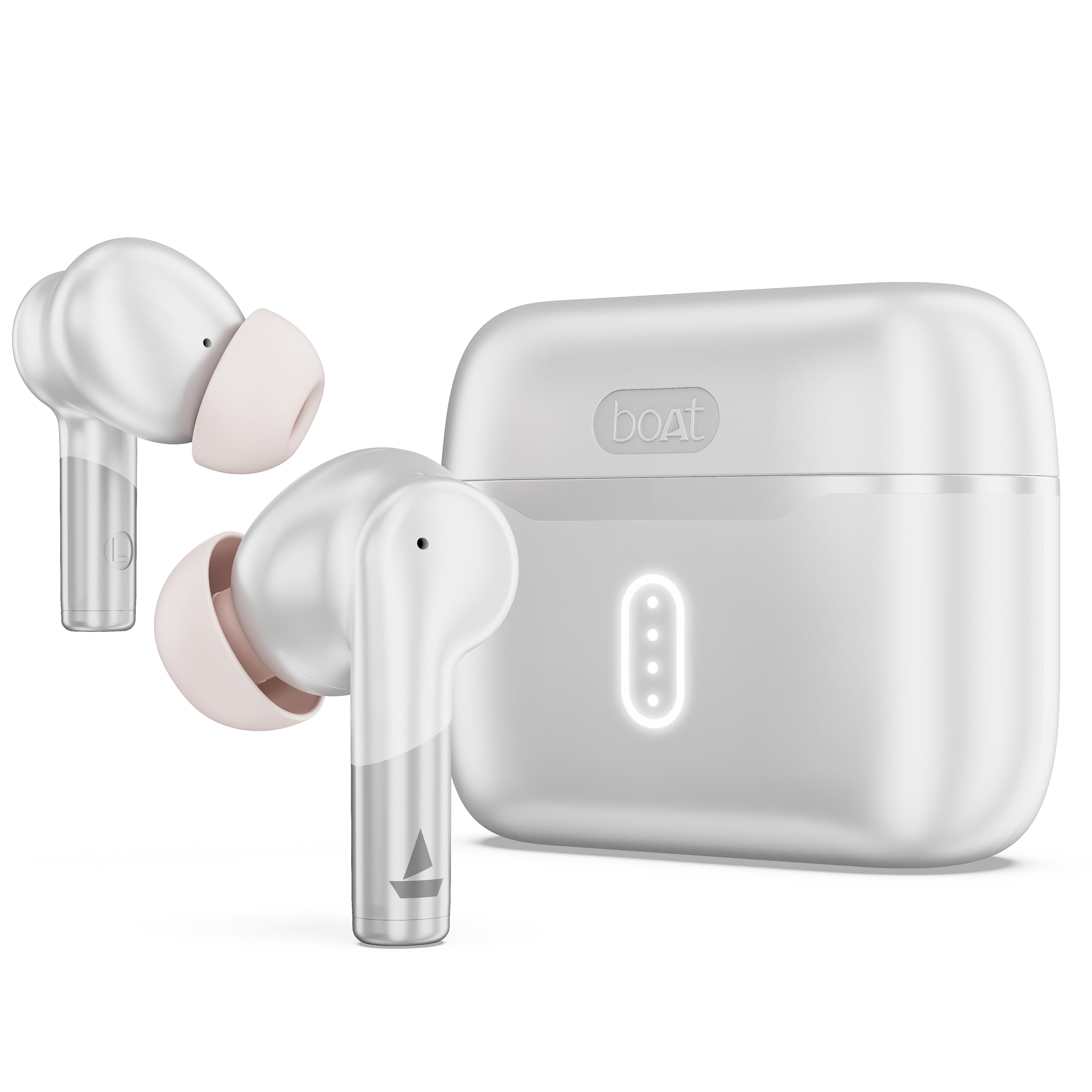 boAt Airdopes 141 Gen 2 (2025), 4 Mics ENx Tech, 48 Hrs Playback, Free Music Streaming, Fast Charge, Low Latency, IPX4, v5.4 Bluetooth Earbuds, TWS Ear Buds Wireless Earphones with mic (Active White)