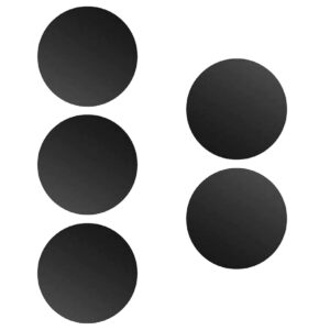 LIRAMARK Metal Plates for Magnetic Car Mount Mobile Phone Holders and Other Magnetic Mount Holders (5 Round Plates)