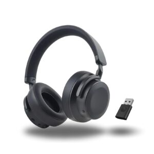 Moerlab EchoBeatz Wireless Headphones with Auracast, Over-Ear Noise Cancelling, Bluetooth ANC Headphones, Wireless Over-Ear for Travel & Work, Ultra Low Latency