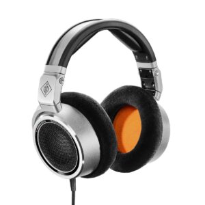 Neumann NDH 30 Open-Back Headphones for Professional Mixing, Mastering, Twitch, YouTube, Podcast, Production, High Definition Music Listening, Titanium, Wired (509111)