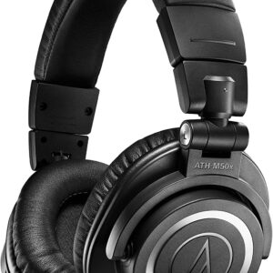 Audio-Technica ATH-M50xBT2 Bluetooth Wireless Over Ear Headphones with Dual mic, 45MM Large-Aperture Drivers, 50-Hour Battery Life, USB-C Fast Charging, Studio Sound, Dual Pairing- Black