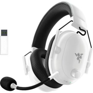 Razer Blackshark V2 Pro Wireless Gaming Headset 2023 Edition: 50Mm Titanium Drivers-Hyperclear Super Wideband Mic-Noise-Isolating Earcups-70 Hour Battery Life-White-Rz04-04530200-R3M1-Over Ear